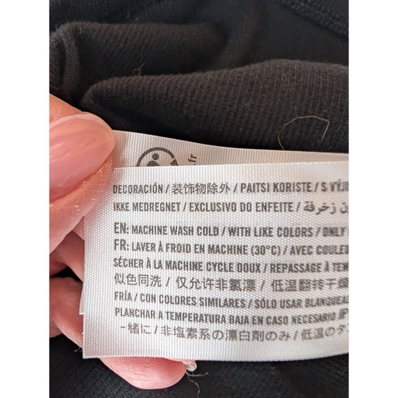 Hollister Womens 90s Ribbed Square Neck Mini Dress S Black Bodycon Soft Girl Y2K - Picture 7 of 12